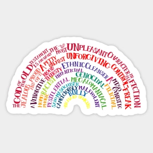 Richard Dawkins quote-rainbow by Tai's Tees Sticker